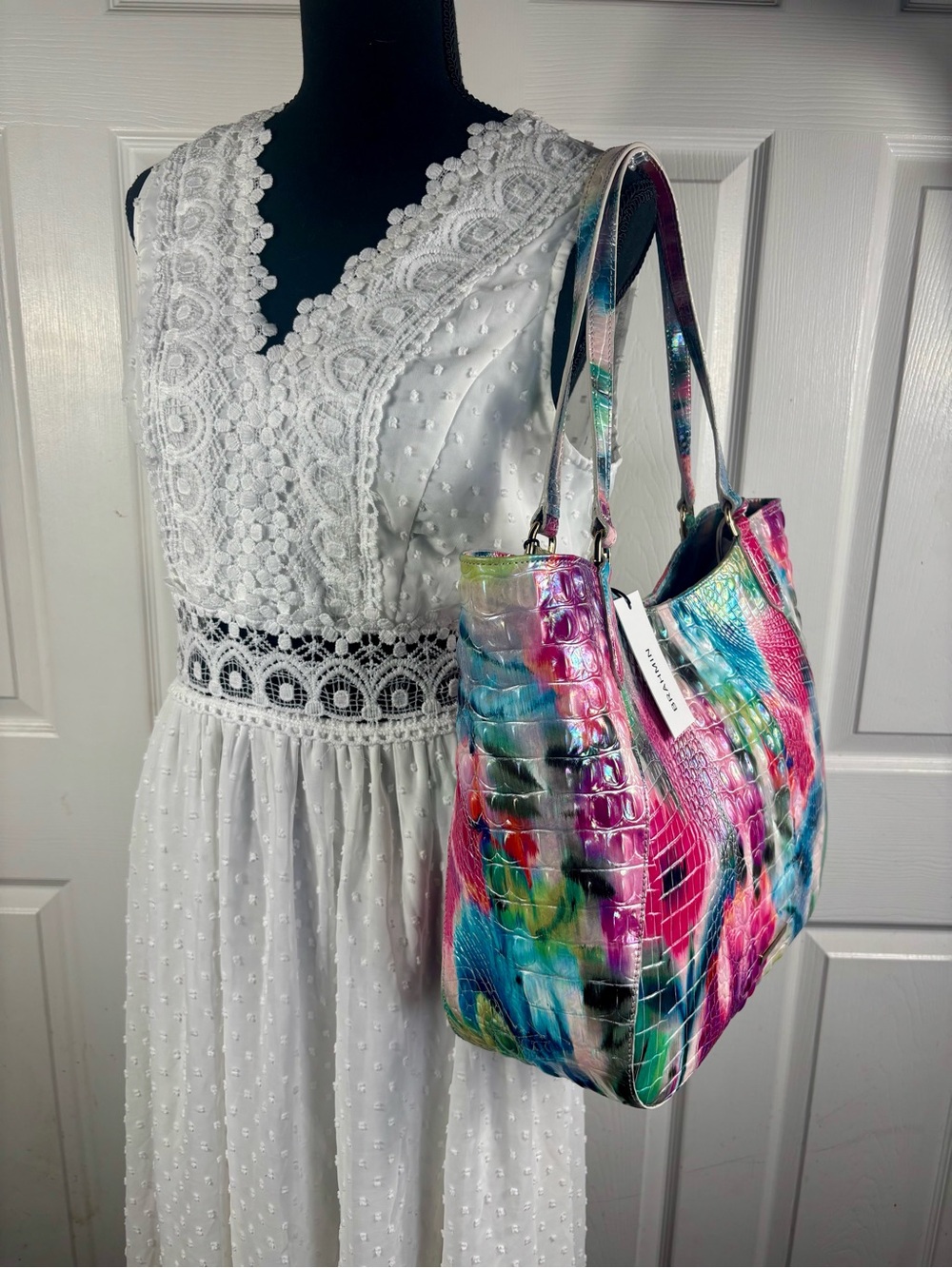 Brahmin Multicolor Melbourne Leather Tote NWT  Rare Hard to find